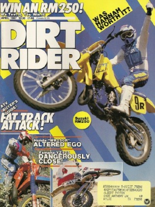 DIRT RIDER 1987 APR -